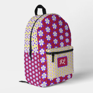 Columbine Backpack Maroon & Yellow