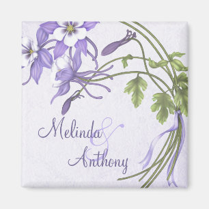 Columbine Bouquet Personalised Magnet