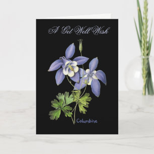 Columbine by Pierre-Joseph Redoute Card