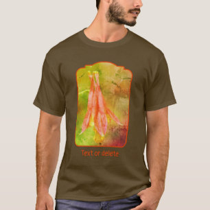 Columbine Flower Abstract Personalized T-Shirt