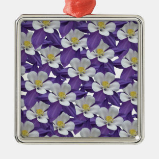 Columbine Flower Pattern Metal Tree Decoration