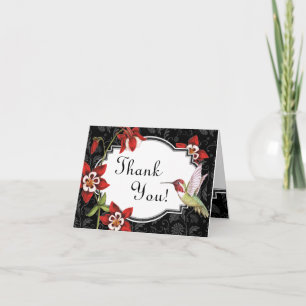Columbine Hummingbird Thank You Card