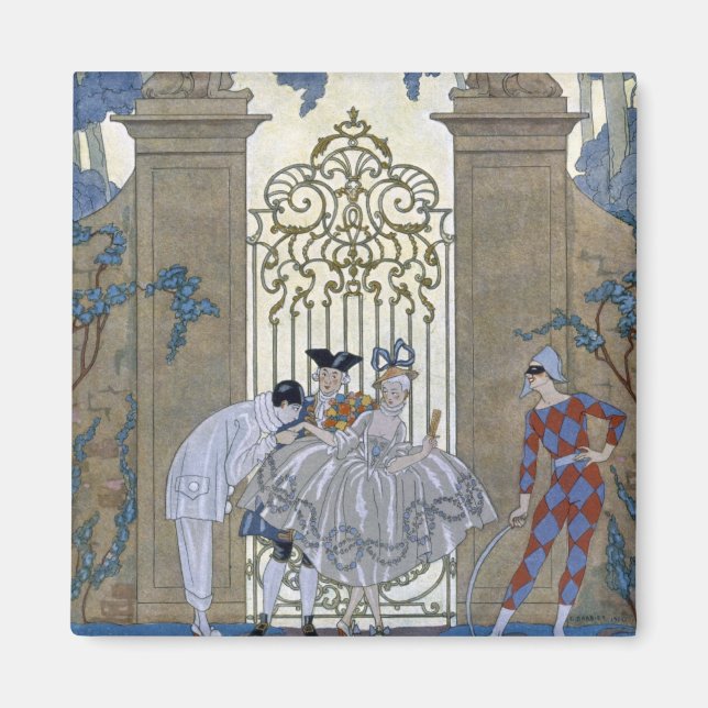 Columbine, illustration for 'Fetes Galantes' by Pa Magnet (Front)