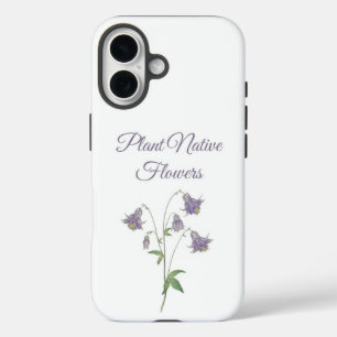 Columbine Plant Native Flowers (Europe_ iPhone 16 Case