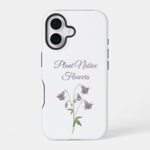 Columbine Plant Native Flowers (Europe_ iPhone 16 Case