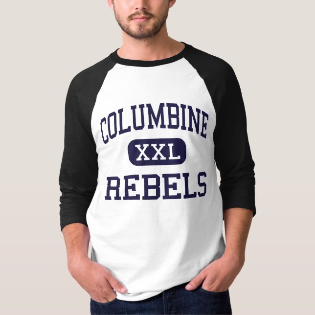 Columbine - Rebels - High - Littleton Colorado T-Shirt (Front)