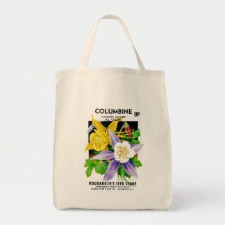 Columbine Seed Packet Label Tote Bag