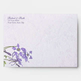 Columbine Wedding Invitation Envelopes