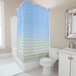 Columbine Yellow & Green Shower Curtain