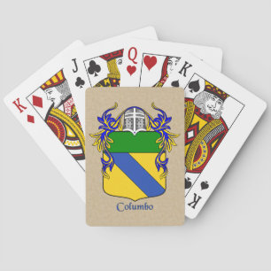 Columbo Heraldic Shield with Mantle Playing Cards