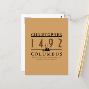 Columbus 1492 postcard