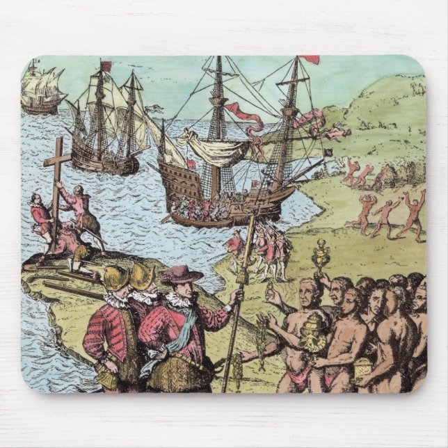 Columbus at Hispaniola Mouse Pad (Front)