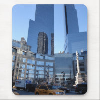Columbus Circle NYC New York Skyscrapers Taxi