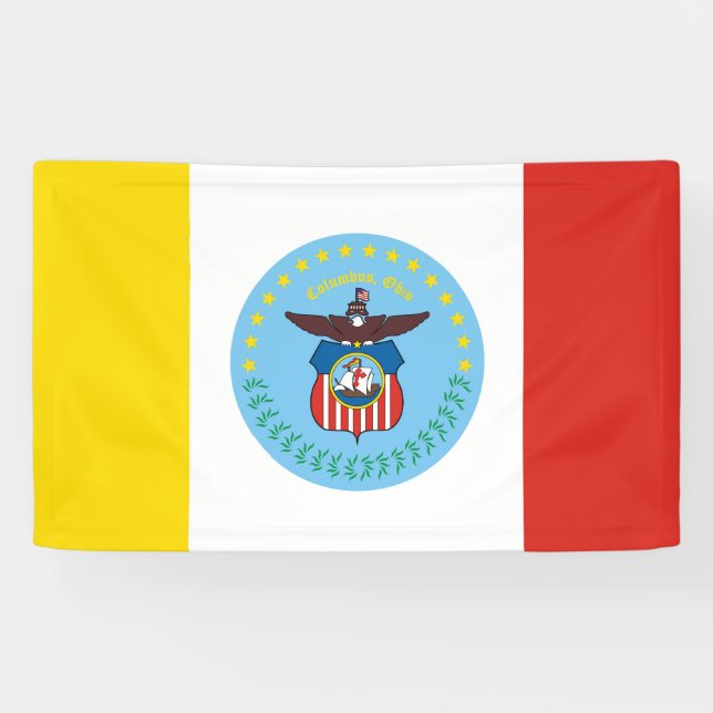 Columbus city flag Ohio USA united states america  Banner (Horizontal)