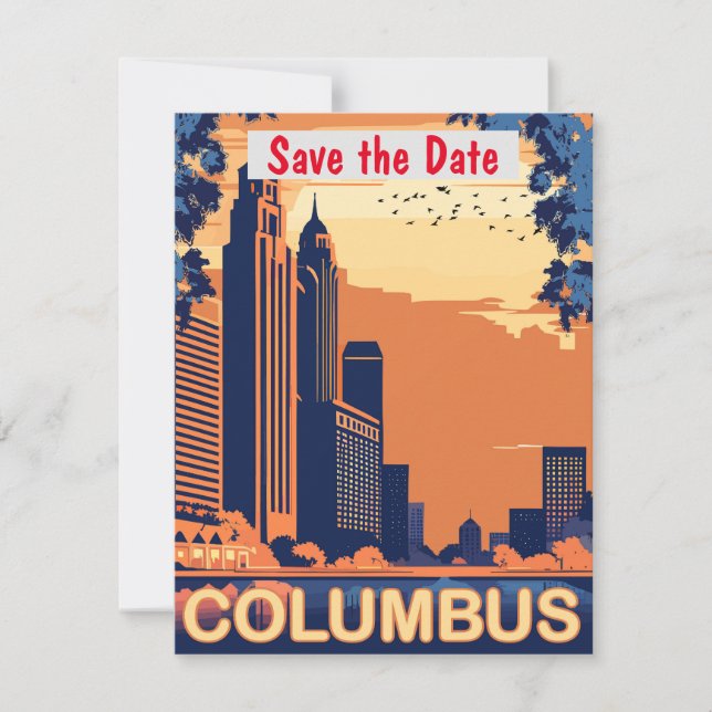 Columbus City, OH,  Save The Date (Front)