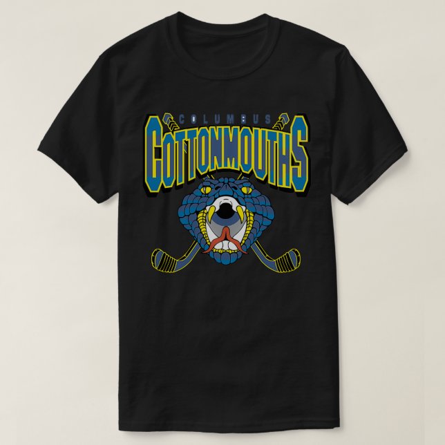 Columbus Cottonmouths T-Shirt (Design Front)