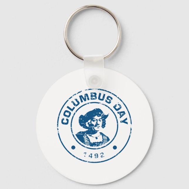 Columbus Day 5 Key Ring (Front)