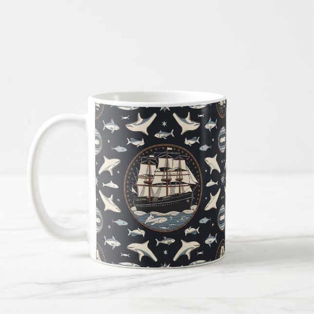 Columbus day gift Idea Coffee Mug (Left)