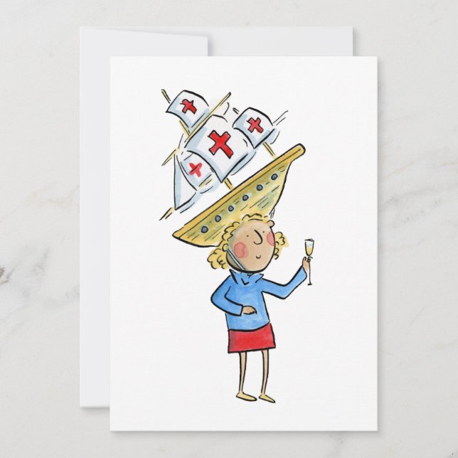 Columbus Day Invitation (Front)