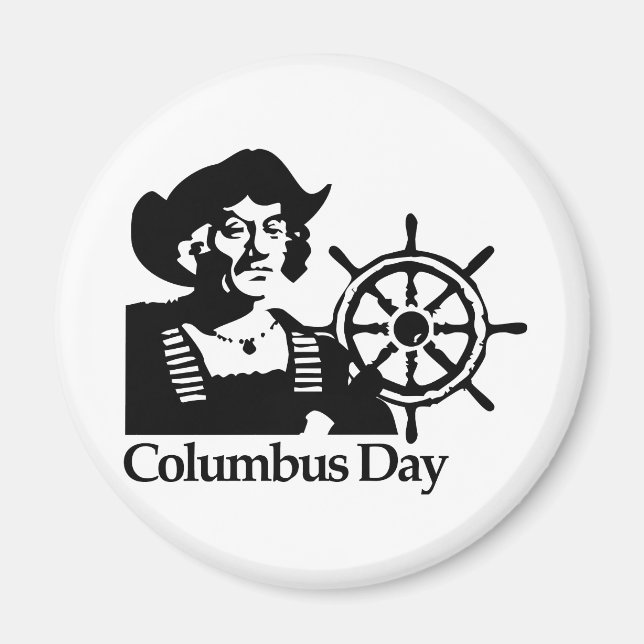 Columbus Day Magnet (Front)
