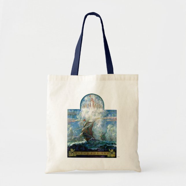 Columbus Day Tote Bag (Front)