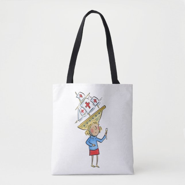 Columbus Day Tote Bag (Front)