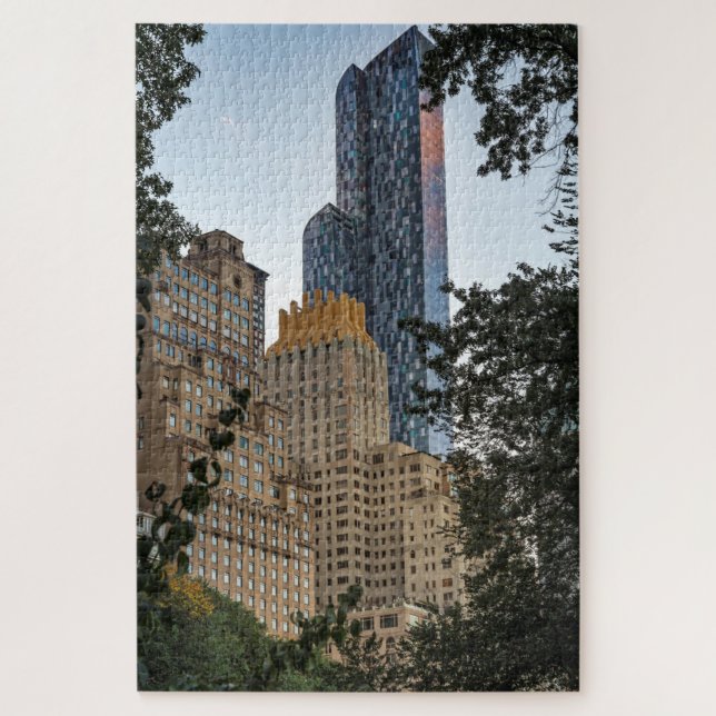 Columbus from Central Park New York Jigsaw Puzzle (Vertical)