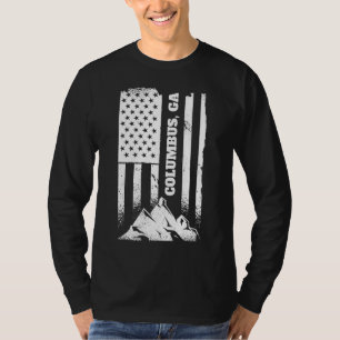 Columbus Ga Georgia American Distressed Patriotic T-Shirt