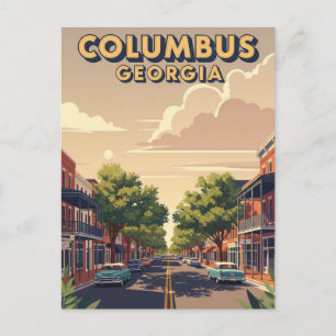 Columbus Georgia Travel Postcard