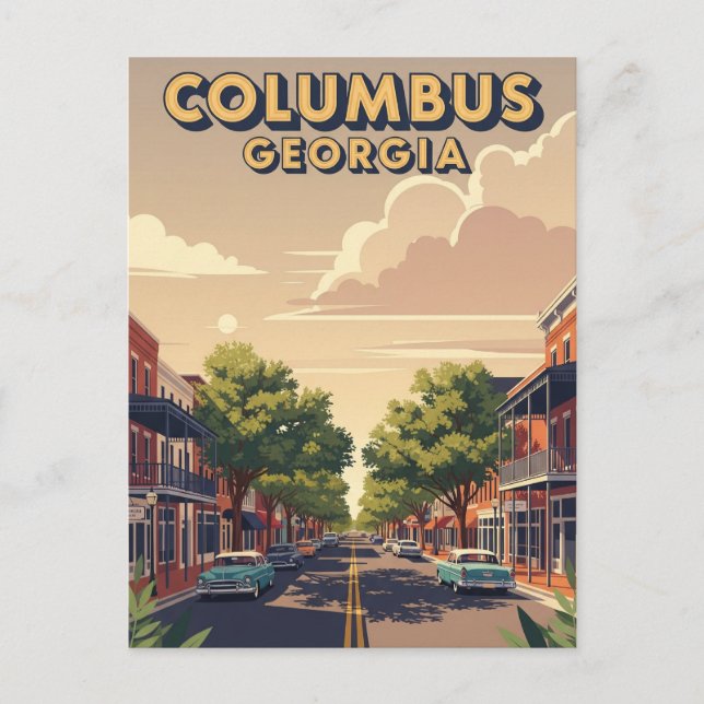 Columbus Georgia Travel Postcard (Front)