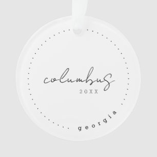 Columbus Georgia Travel United States Simple Ornament