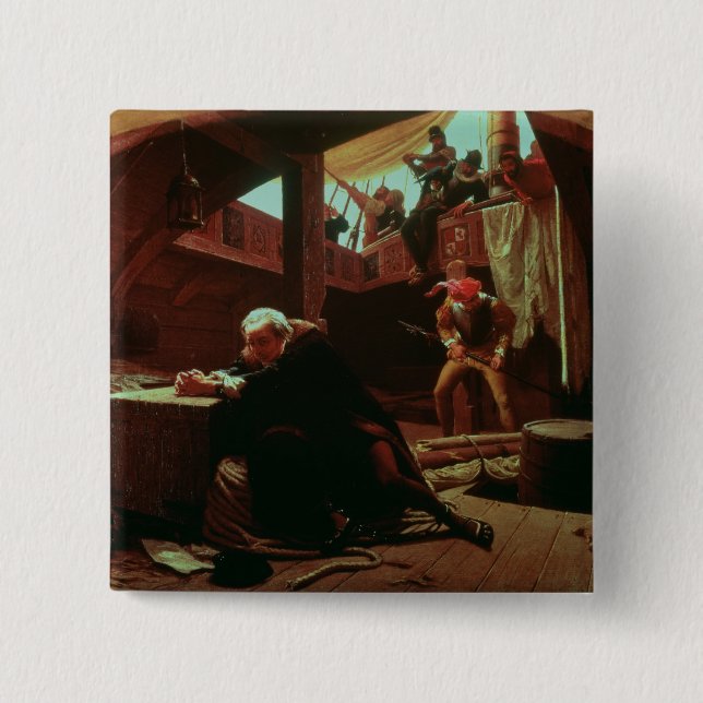 Columbus in Chains, 1863 15 Cm Square Badge (Front)