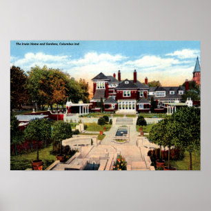 Columbus Indiana The Irwin Family Home Poster