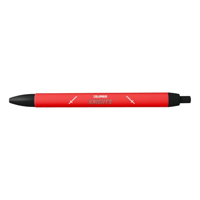 Columbus Knights Black Ink Pen (Front)