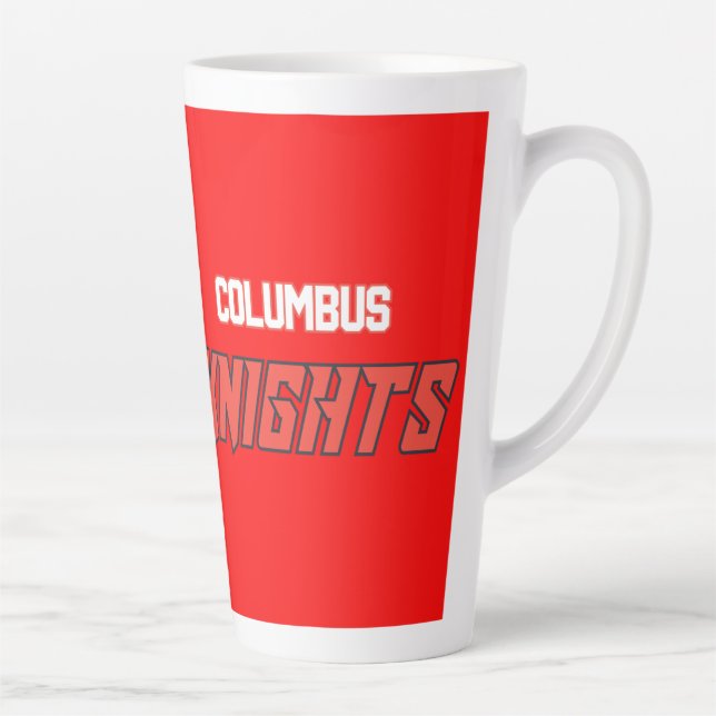 Columbus Knights Red Latte Mug (Right)
