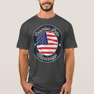 Columbus Lake - Patriotic Mississippi Souvenir T-S T-Shirt