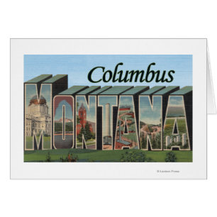 Columbus, Montana - Large Letter Scenes