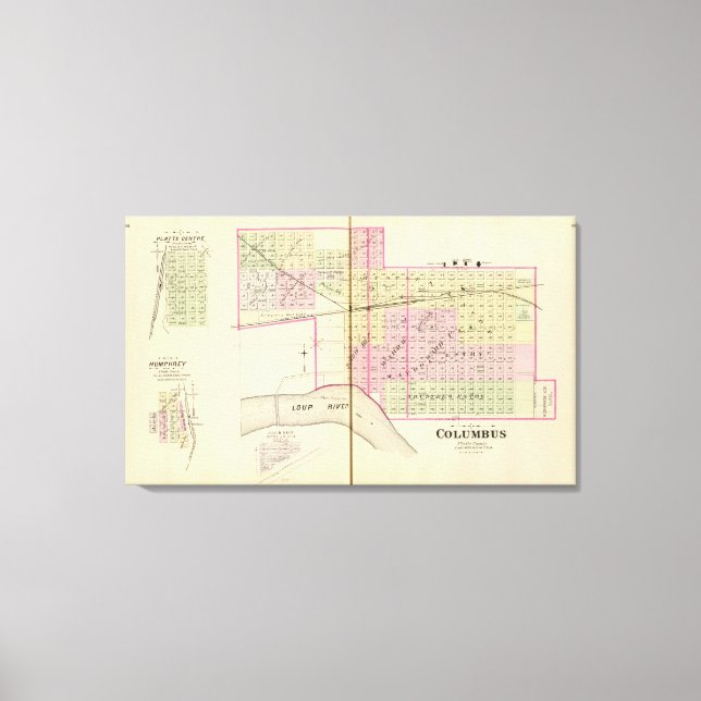 Columbus, Nebraska Canvas Print (Front)
