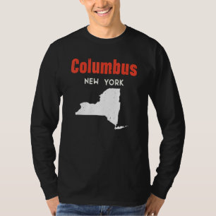 Columbus New York USA State America Travel New Yor T-Shirt