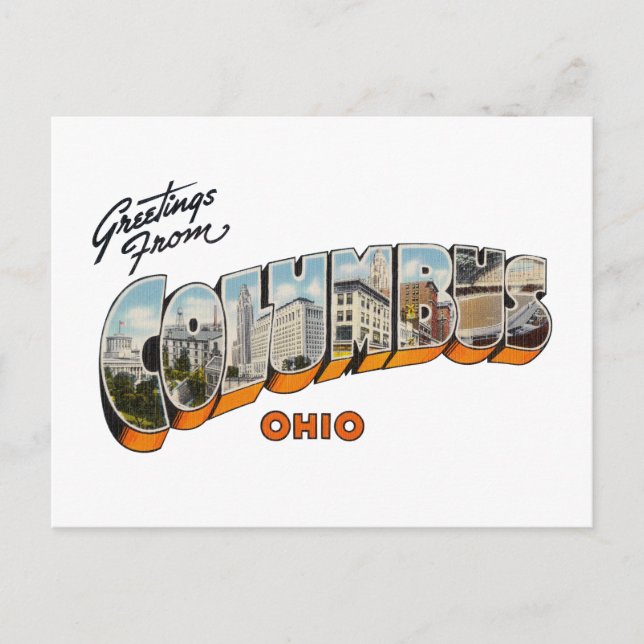 Columbus OH Postcard (Front)