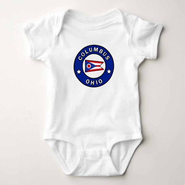 Columbus Ohio Baby Bodysuit (Front)