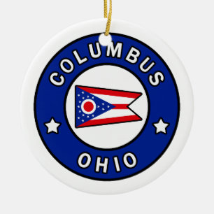 Columbus Ohio Ceramic Tree Decoration