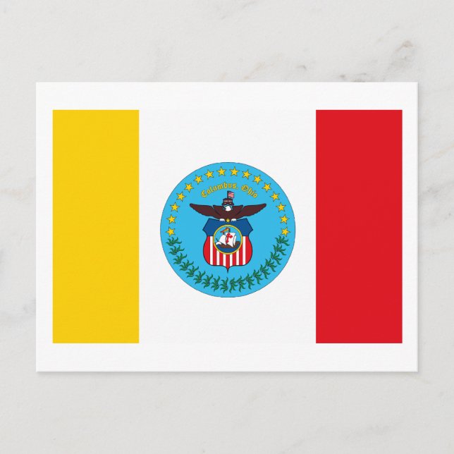 Columbus Ohio Flag Postcard (Front)