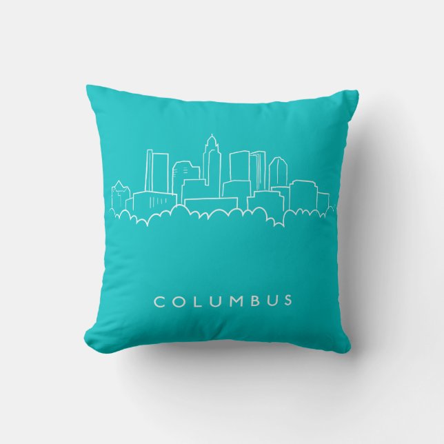 Columbus, Ohio Skyline Cushion (Front)