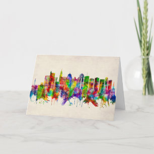 Columbus Ohio skyline Holiday Card