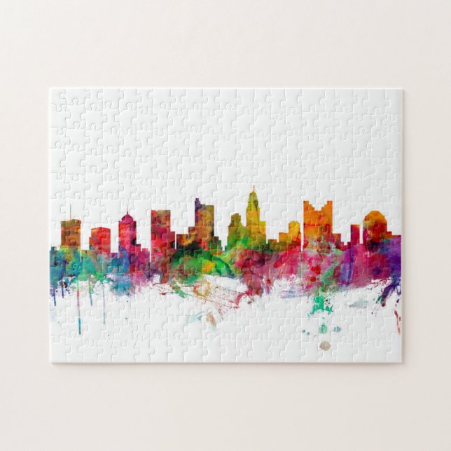 Columbus Ohio Skyline Jigsaw Puzzle (Horizontal)