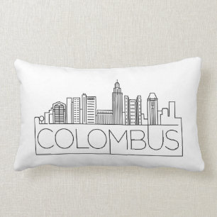 Columbus, Ohio Skyline Lumbar Pillow