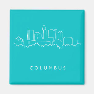 Columbus, Ohio Skyline Magnet