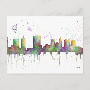 COLUMBUS, OHIO SKYLINE POSTCARD