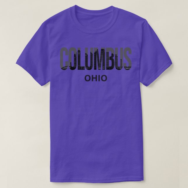 Columbus Ohio Skyline Pride I T-Shirt (Design Front)